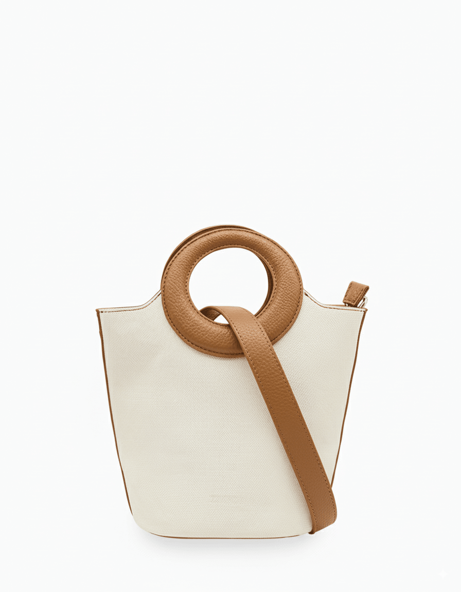 Charlie Bag White Tan - Zjoosh