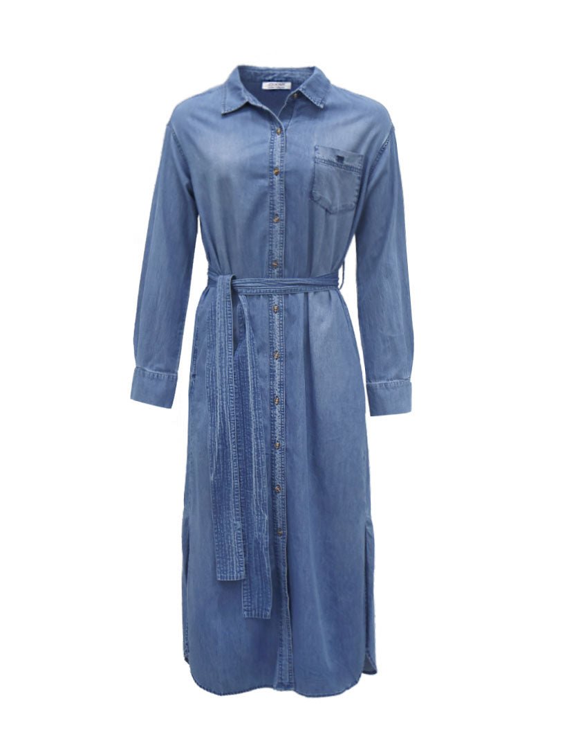 Charlie Denim Shirt Dress - Zjoosh