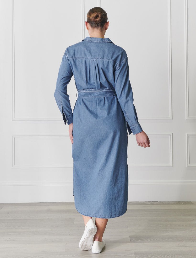 Charlie Denim Shirt Dress - Zjoosh