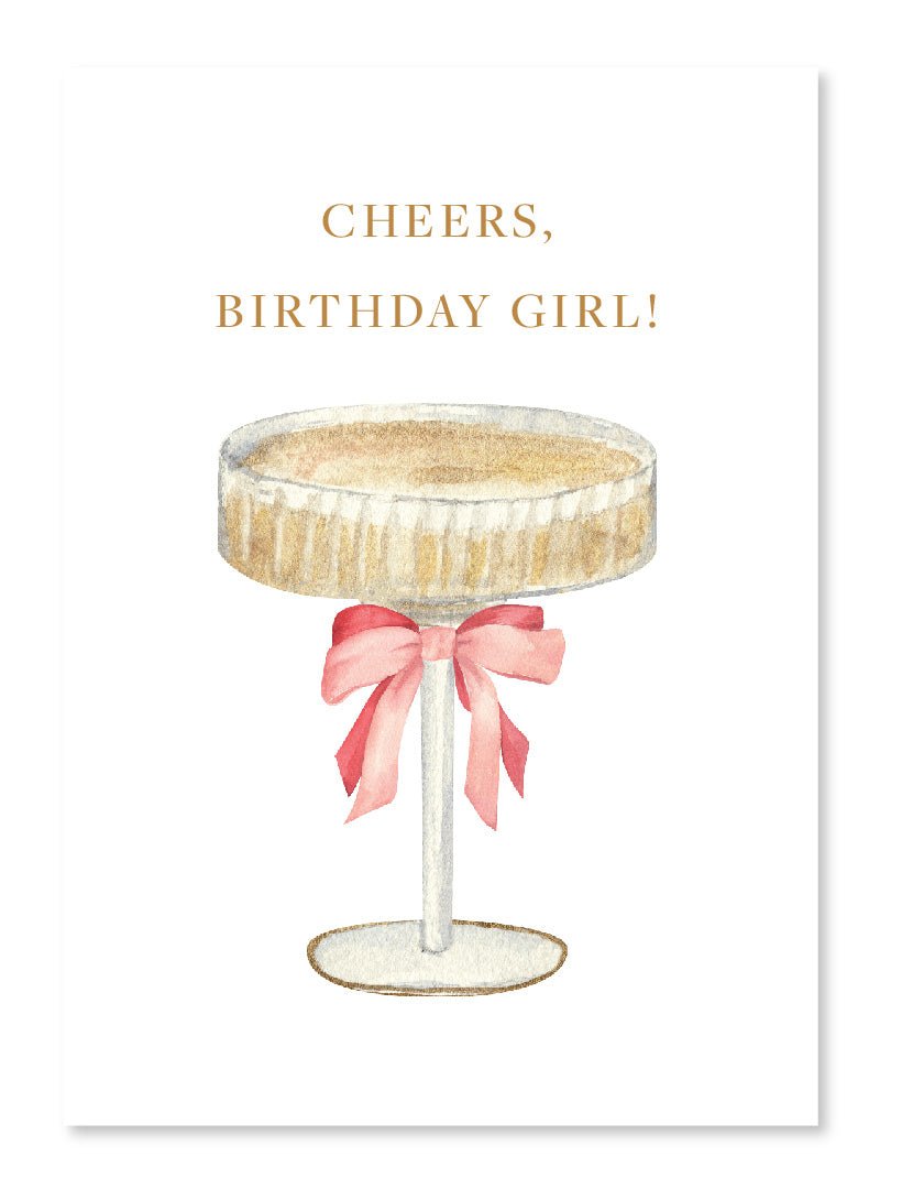 Cheers Birthday Girl Card - Zjoosh