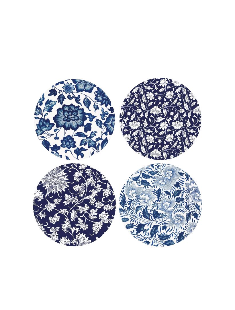 Chinoiserie Coasters (Set of 4)