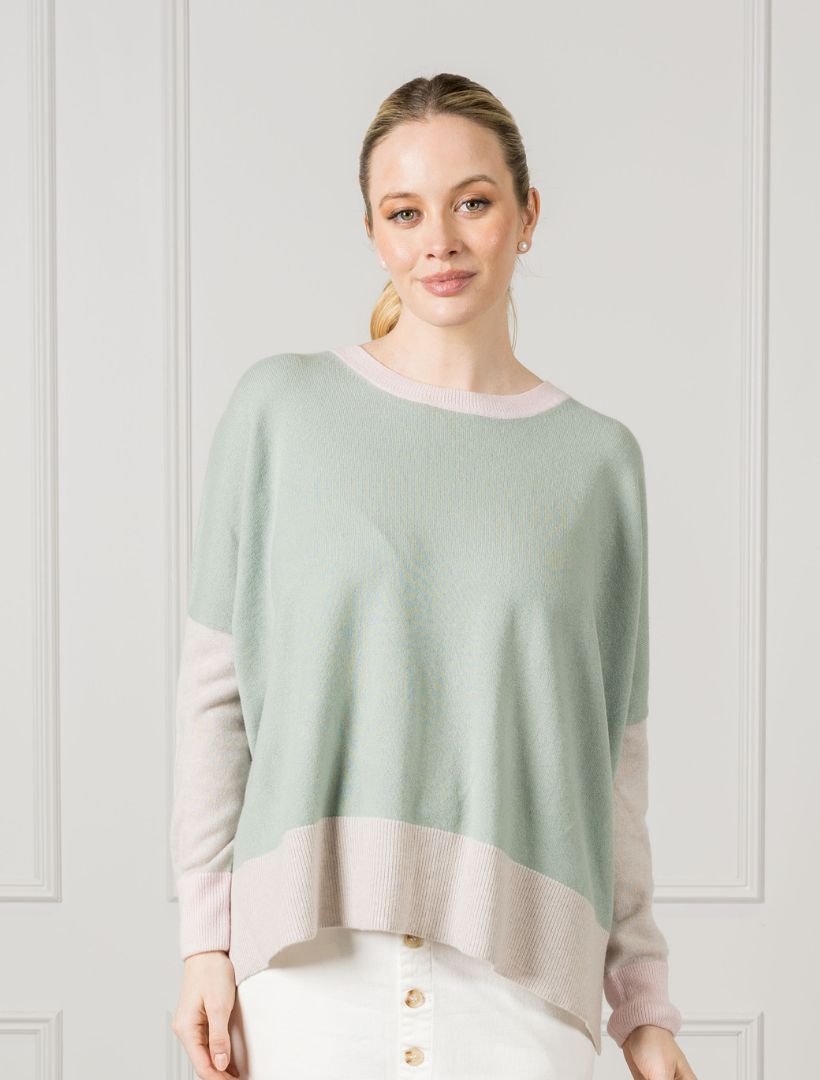 Chloe Cashmere Knit Sage - FINAL SALE - Zjoosh