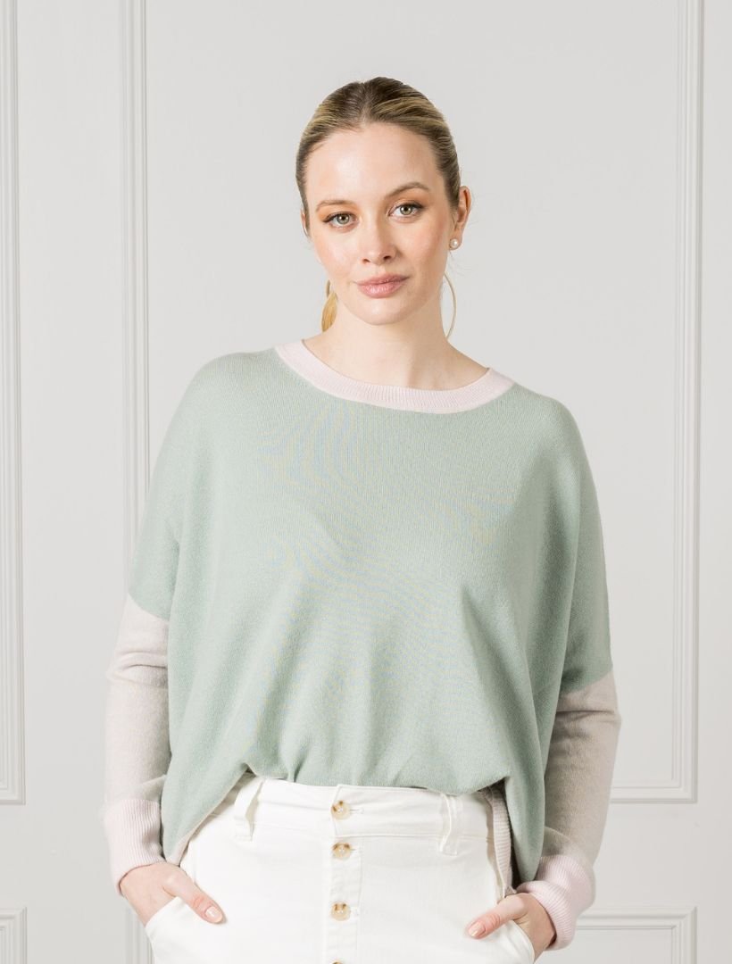 Chloe Cashmere Knit Sage - FINAL SALE - Zjoosh