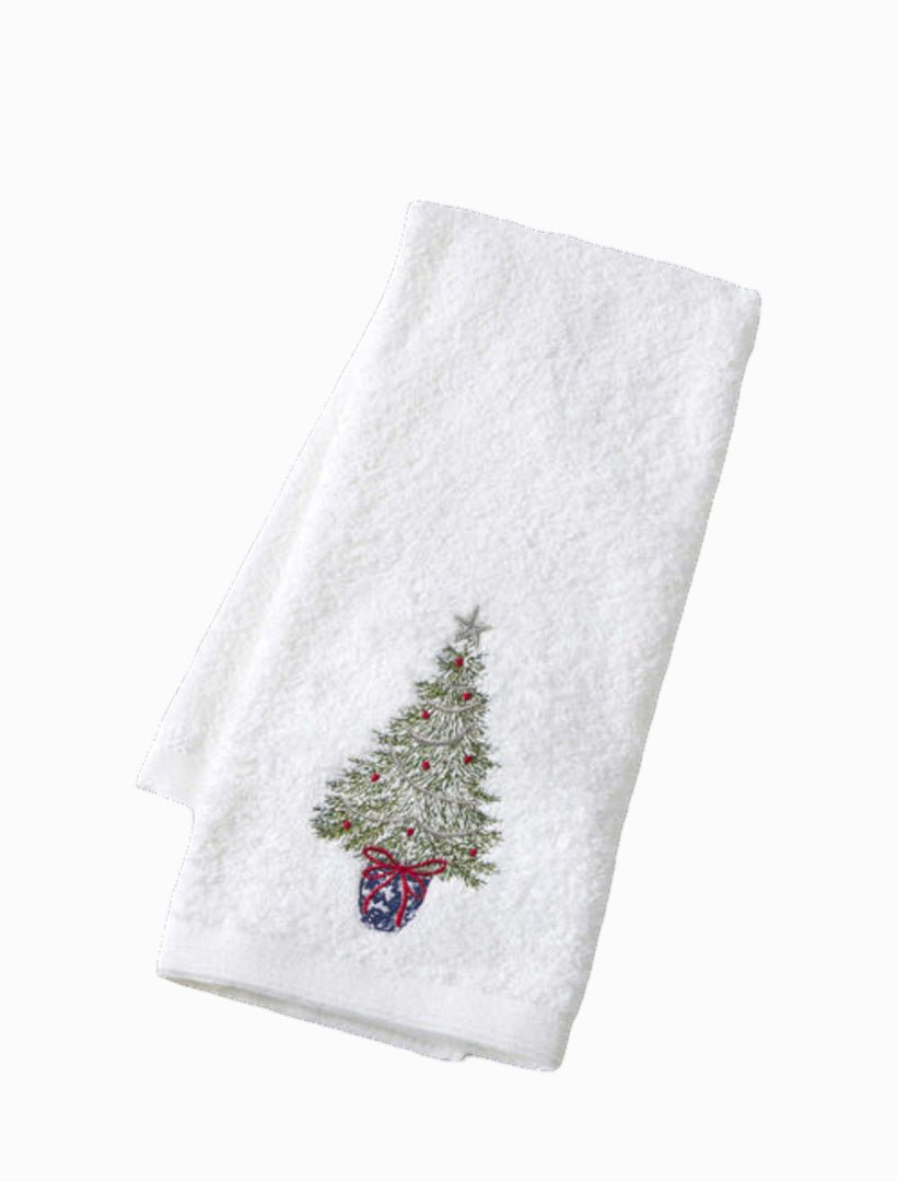 Christmas Wishes Hand Towel Christmas Tree - Zjoosh
