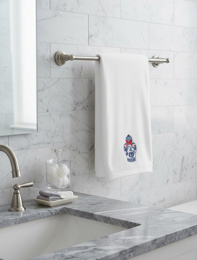 Christmas Wishes Hand Towel Christmas Urn - Zjoosh
