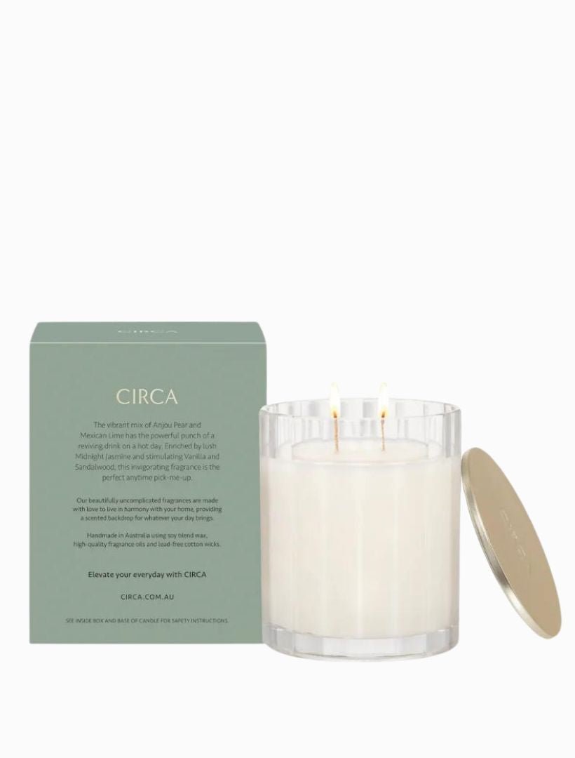 CIRCA Pear and Lime Candle 350g - Zjoosh