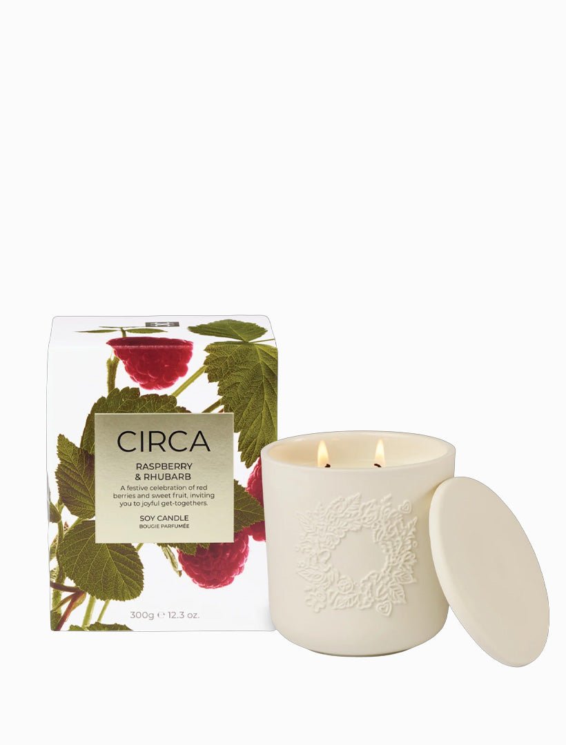CIRCA Raspberry and Rhubarb Candle 300G - FINAL SALE - Zjoosh