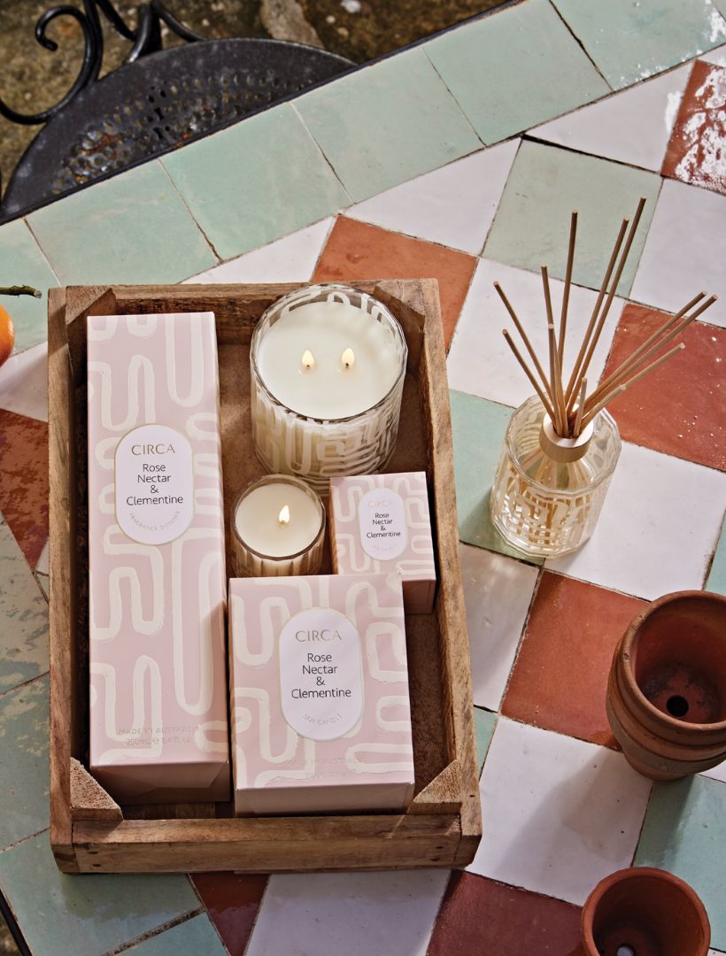 CIRCA Rose Nectar and Clementine Candle 350G