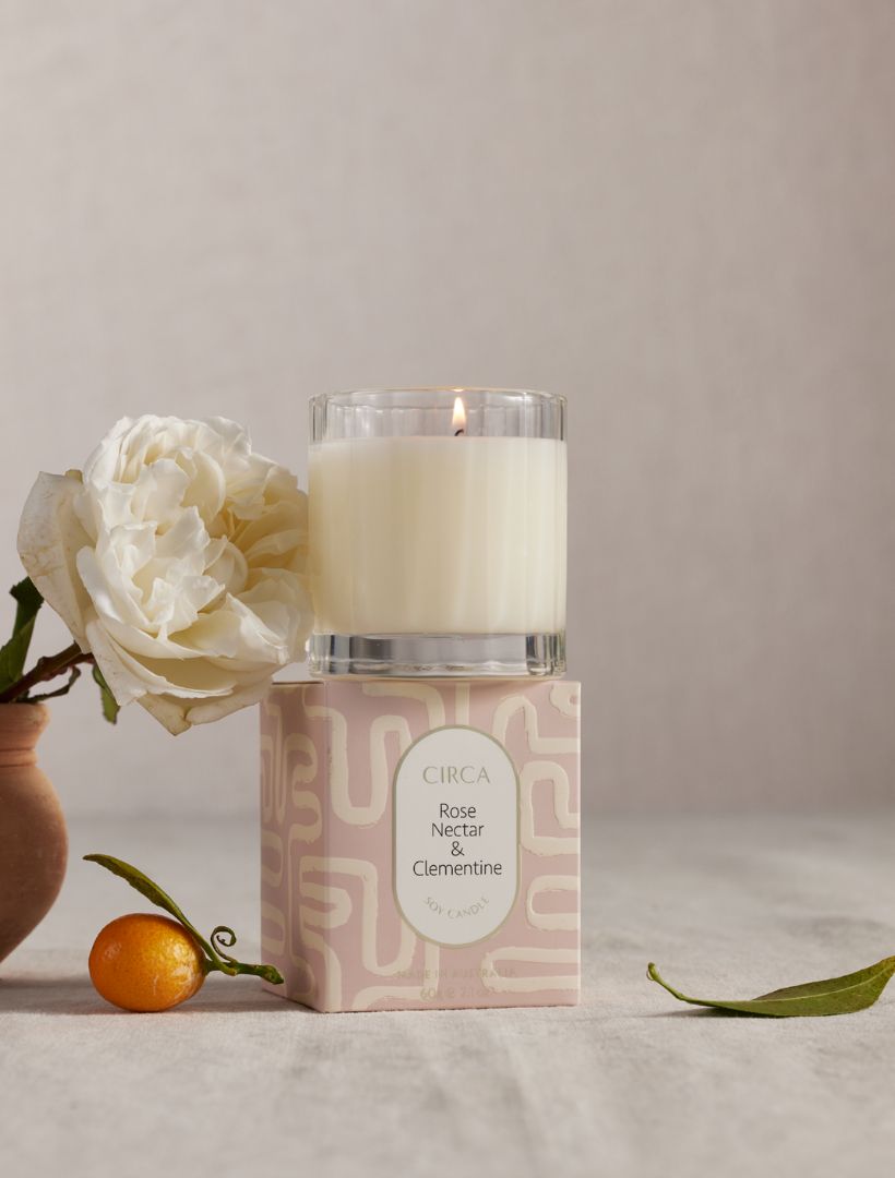 CIRCA Rose Nectar and Clementine Mini Candle 60G