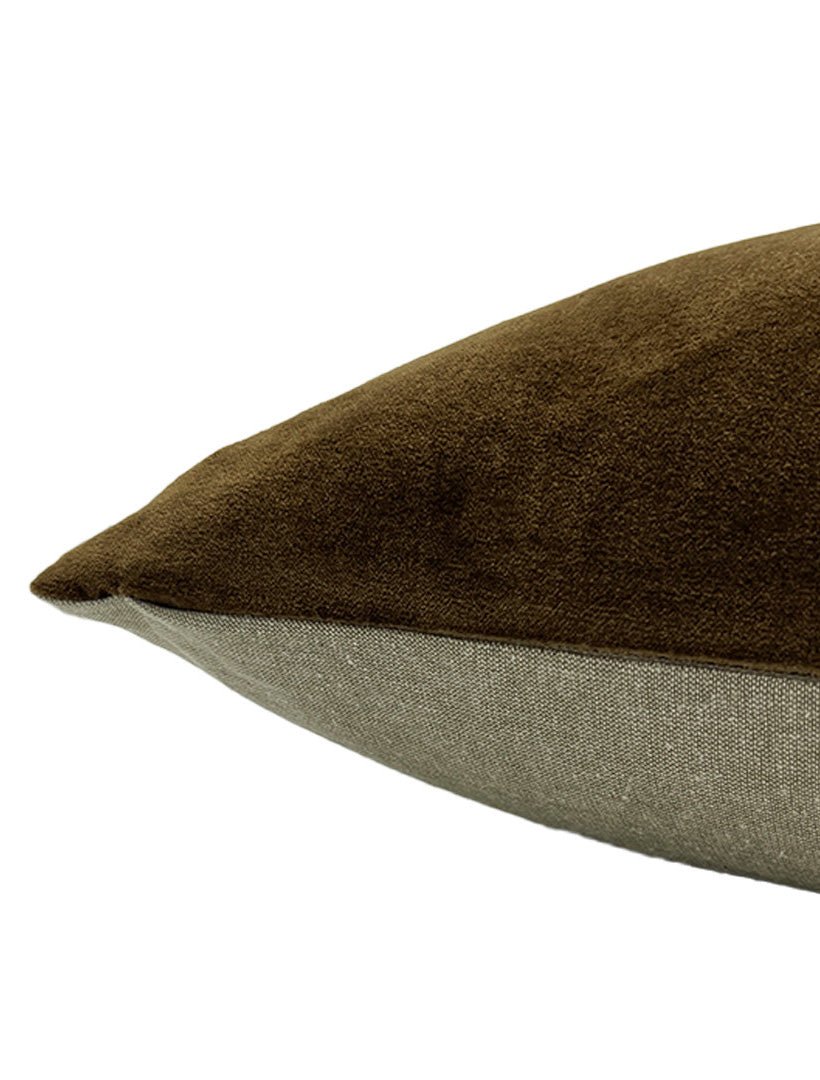 Classic Rect Velvet Cushion Walnut - FINAL SALE - Zjoosh
