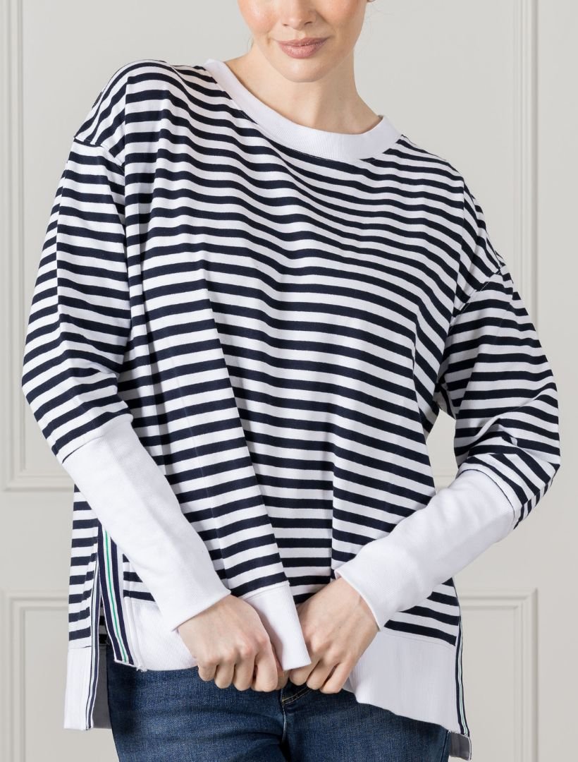 Claudia Striped Sweatshirt - Zjoosh