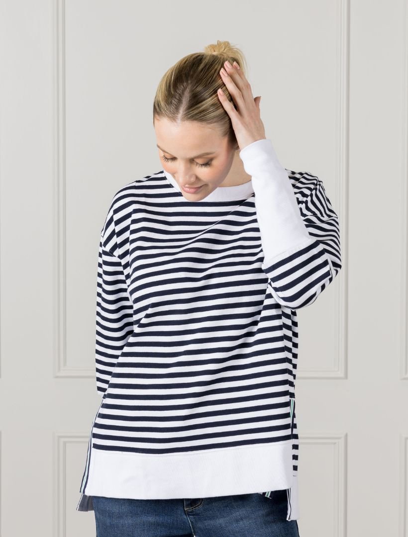 Claudia Striped Sweatshirt - Zjoosh