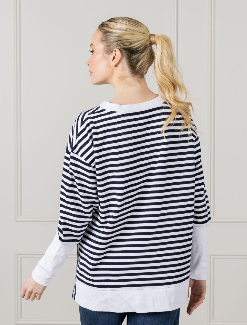 Claudia Striped Sweatshirt - Zjoosh