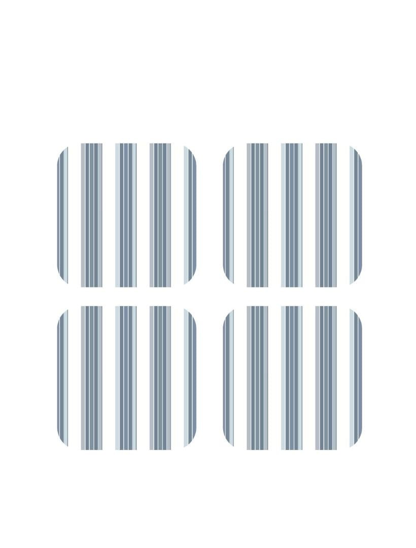 Coastal Stripes Coasters (Set of 4) - Zjoosh