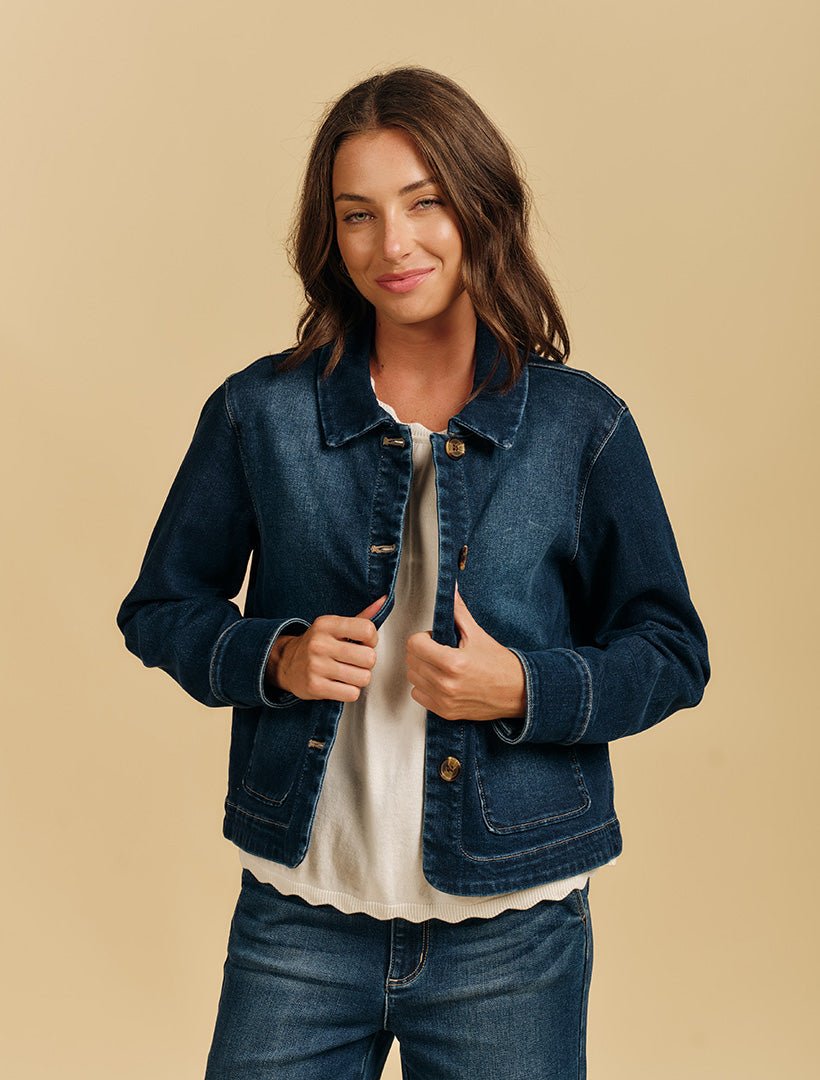 Coco Denim Jacket Indigo - Zjoosh