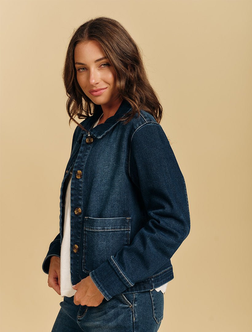 Coco Denim Jacket Indigo - Zjoosh