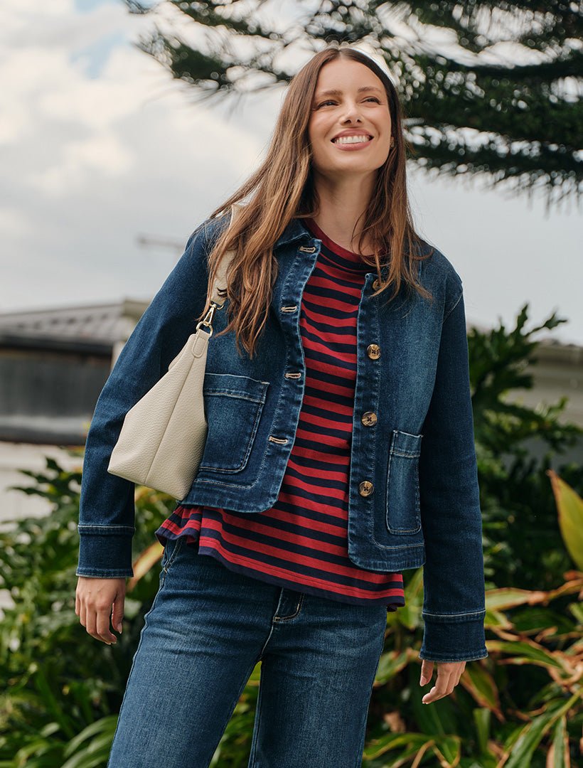 Coco Denim Jacket Indigo - Zjoosh
