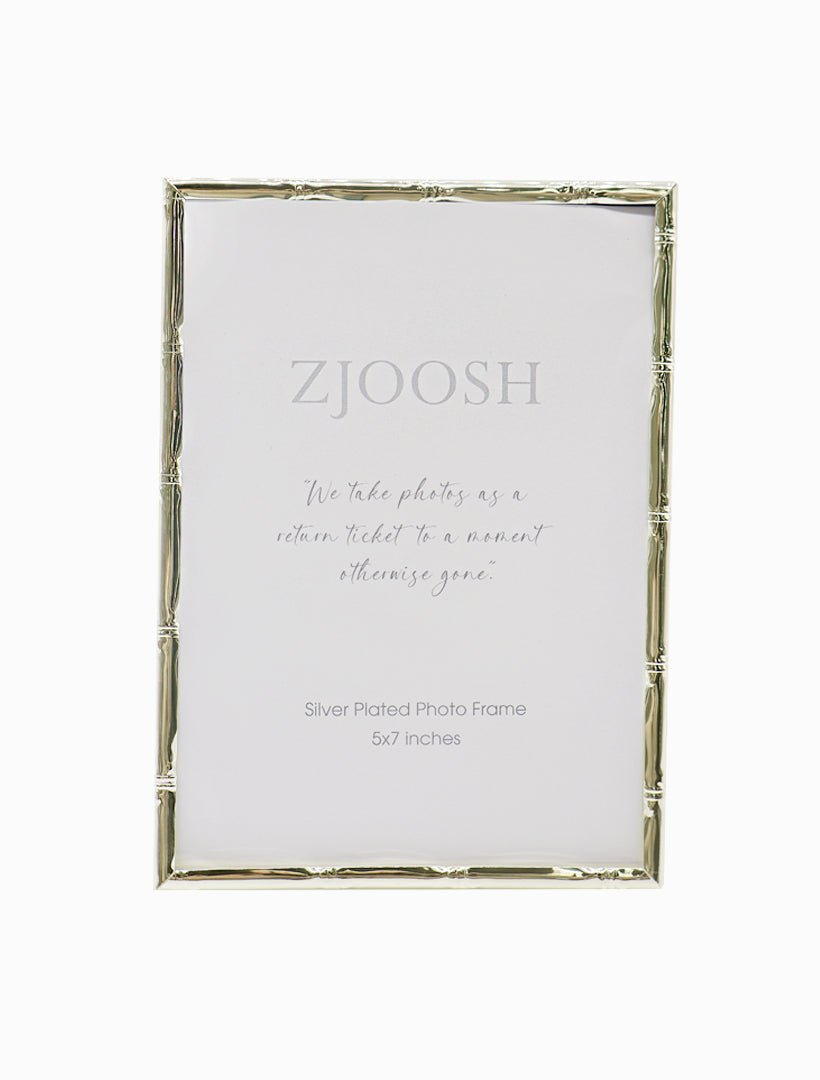 Colonial Bamboo Photo Frame Gold 5x7 - Zjoosh