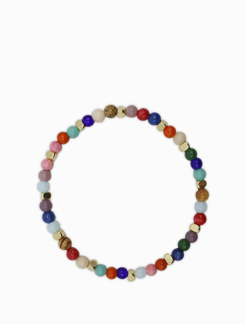 Colourful Stone Stretch Bracelet - Zjoosh