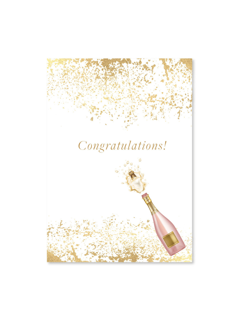 Congratulations Champagne Gift Card - Zjoosh