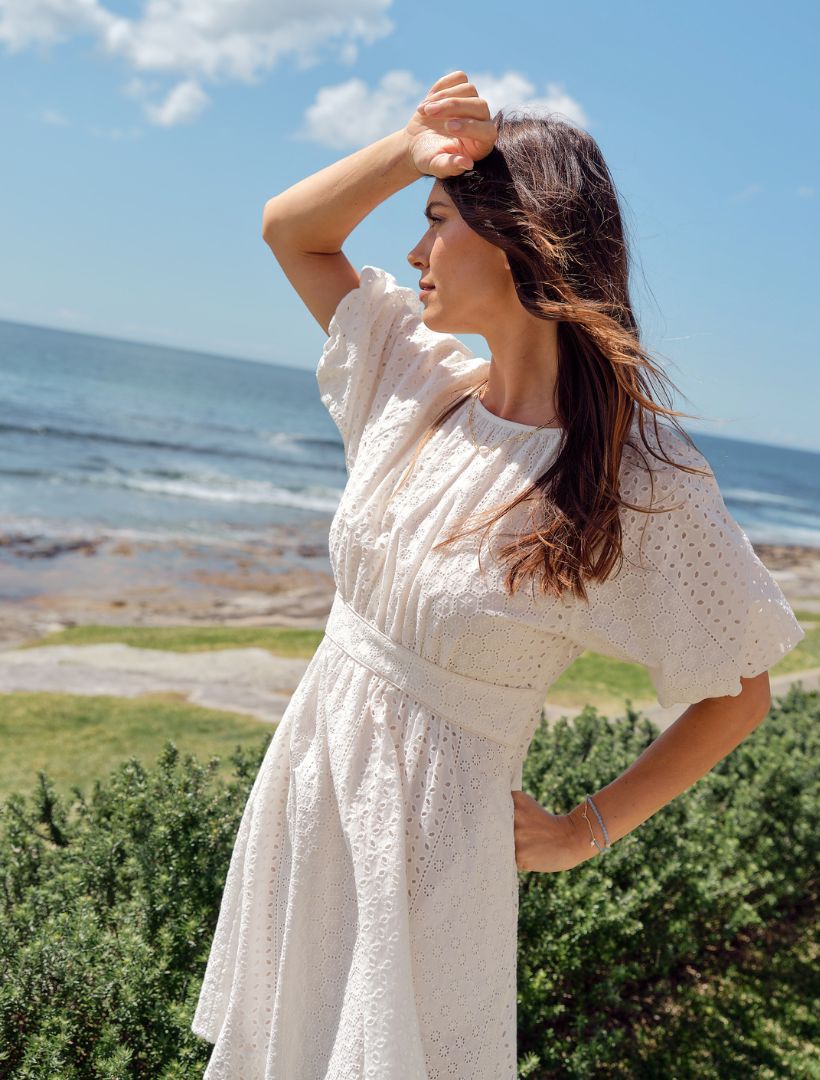 Connie Lace Dress White - FINAL SALE - Zjoosh