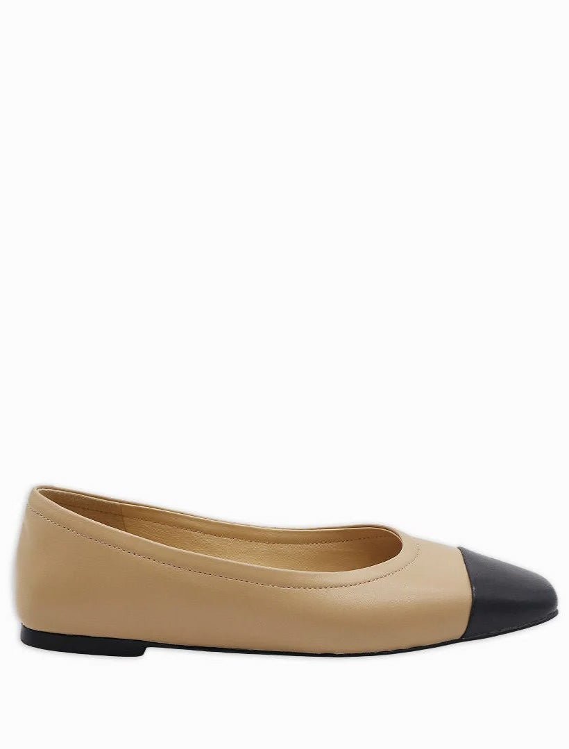 Coppelia Ballet Flats Latte Black - FINAL SALE - Zjoosh