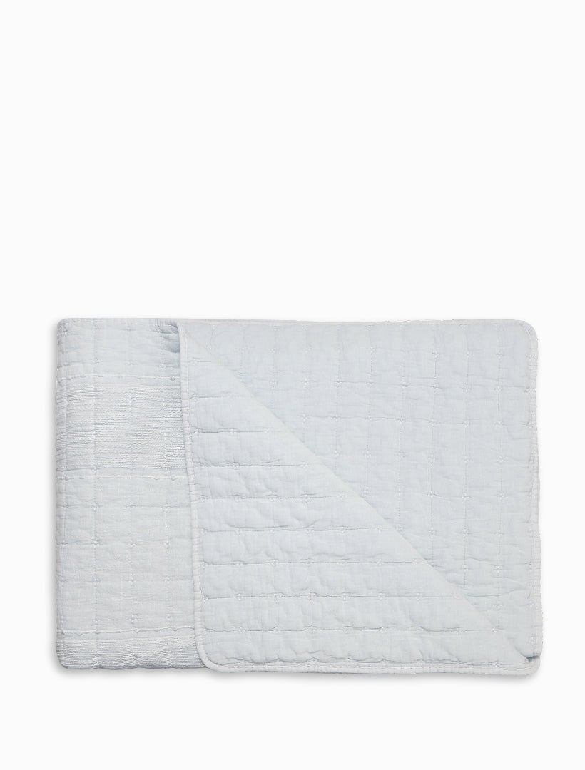 Cotton Quilted Throw Blue - Zjoosh