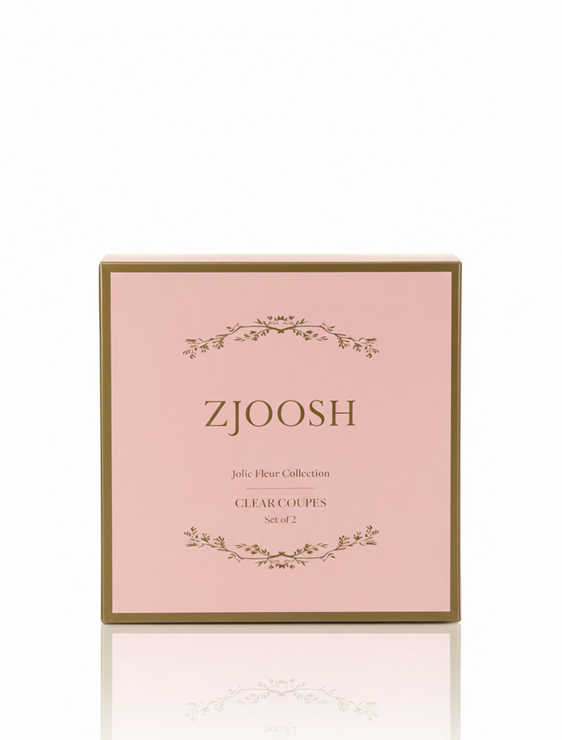 Jolie Fleur Crystal Coupes Clear
