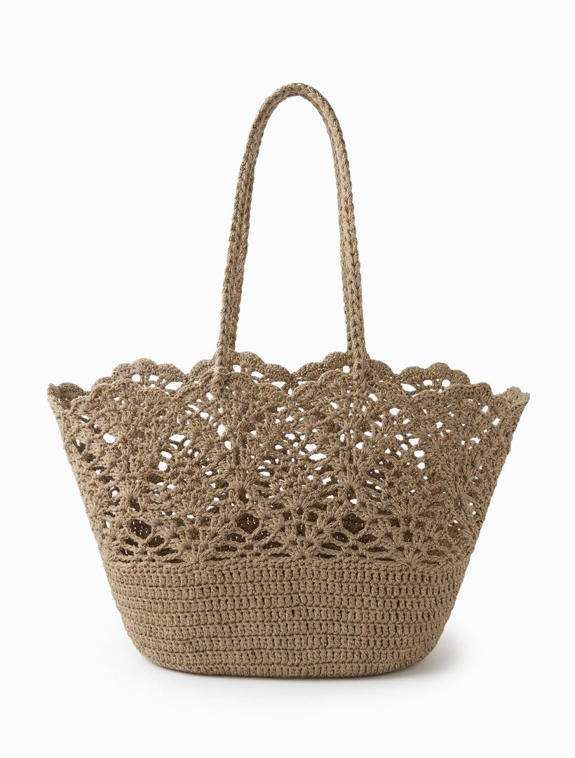 Crochet Basket Khaki - Zjoosh