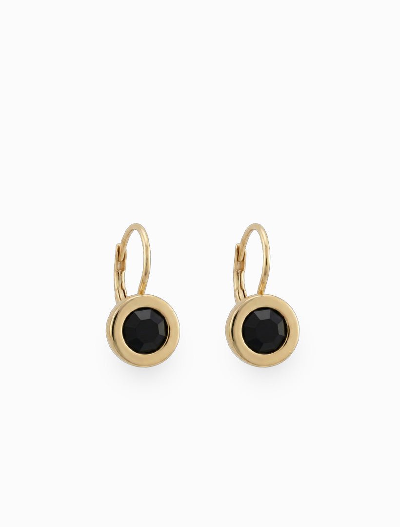 Crystal French Hooks Black - Zjoosh