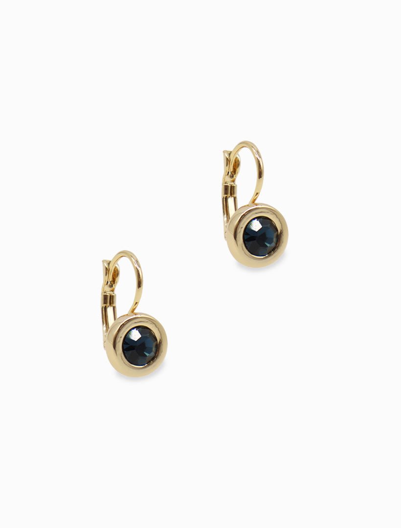 Crystal French Hooks Sapphire - Zjoosh