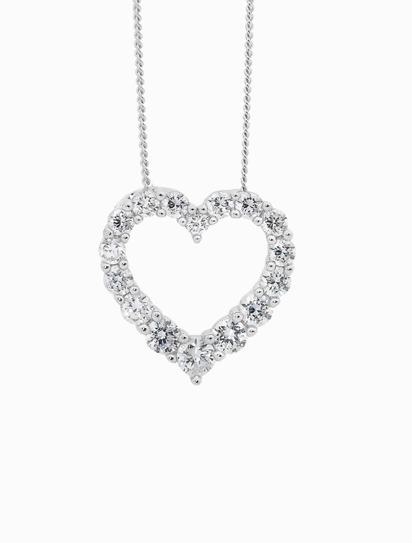 Cubic Zirconia Heart Pendant - Zjoosh