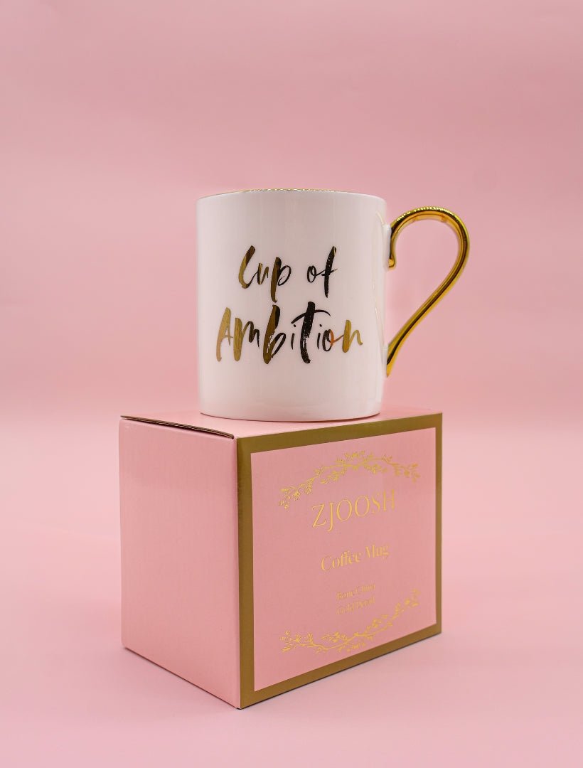 Cup Of Ambition Mug White - Zjoosh