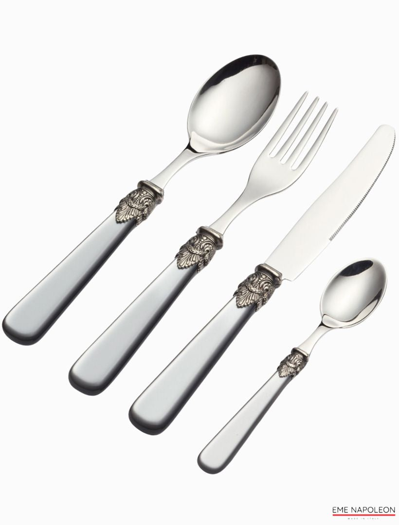 Verona 24 Piece Cutlery Set Grey