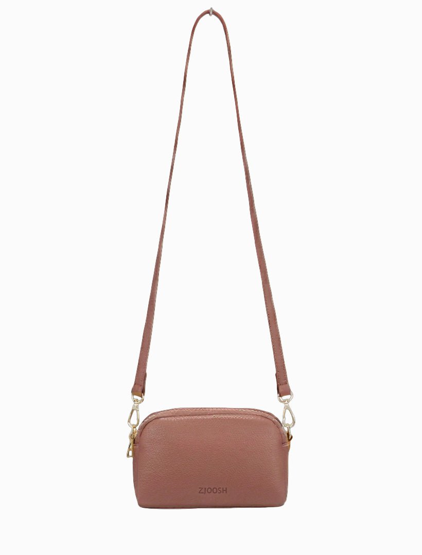 Daphne Cross Body Bag Blush Tan - Zjoosh