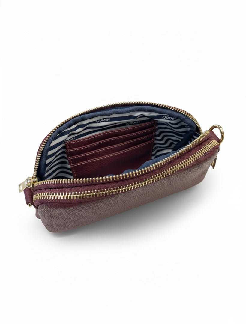 Daphne Cross Body Bag Burgundy - Zjoosh