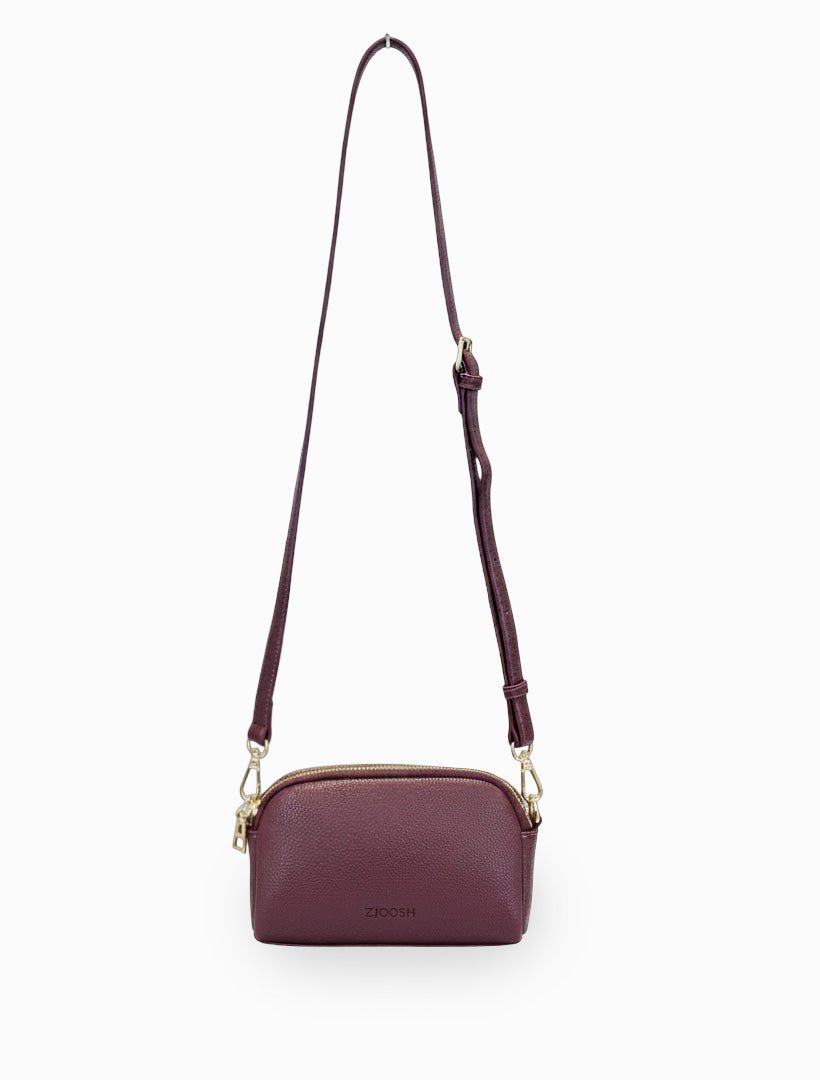 Daphne Cross Body Bag Burgundy - Zjoosh