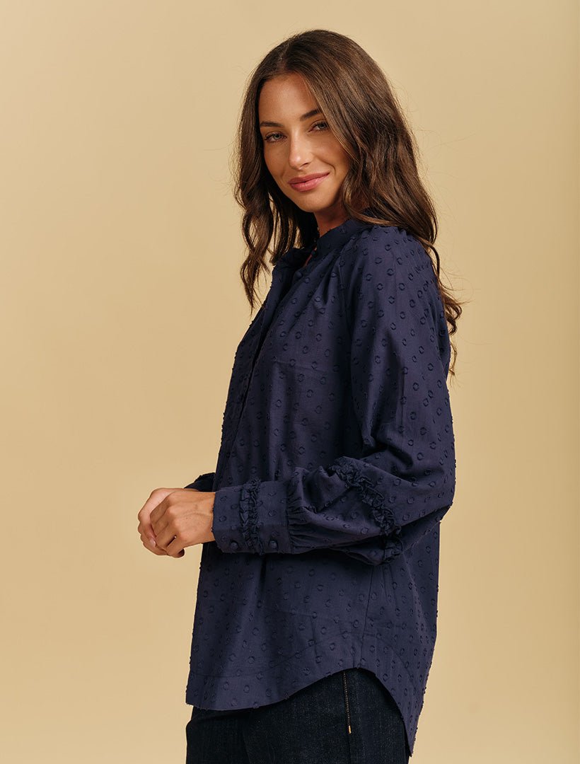 Daphne Shirt Navy - Zjoosh