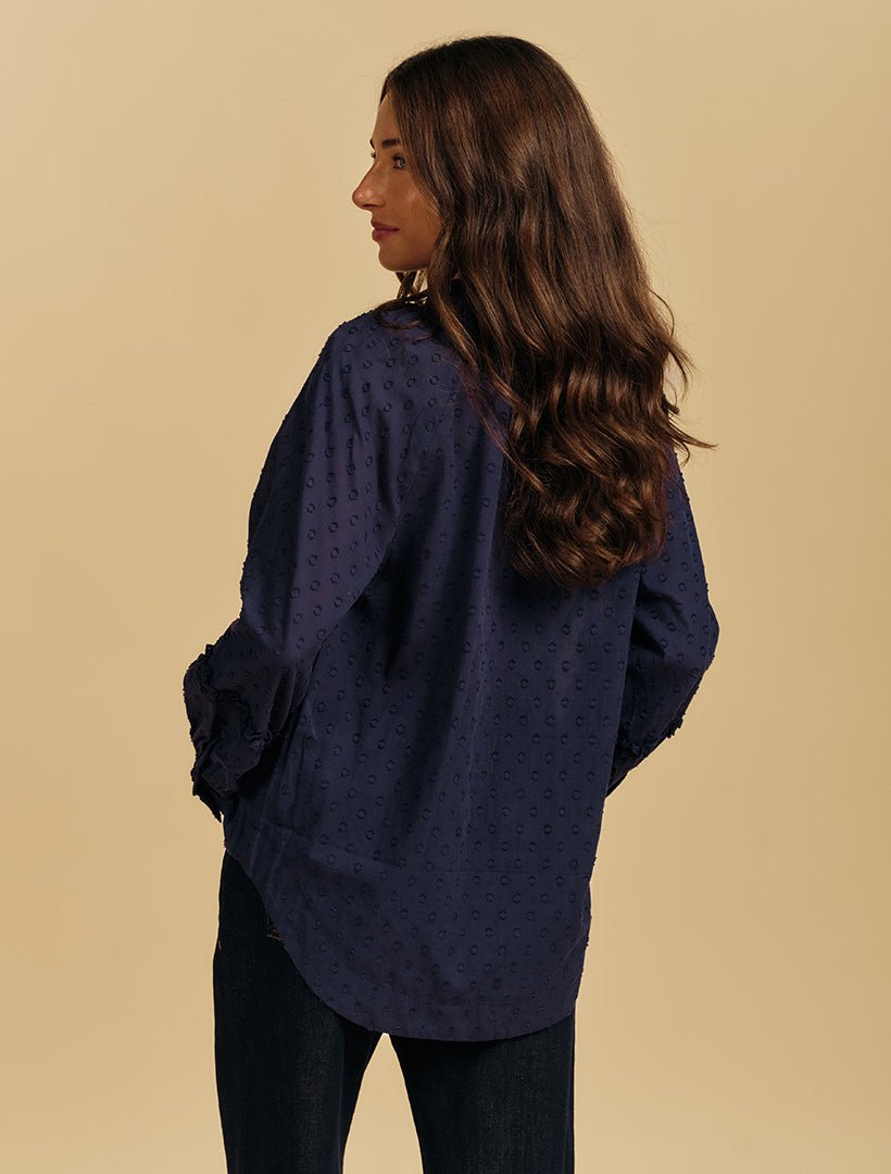 Daphne Shirt Navy - Zjoosh