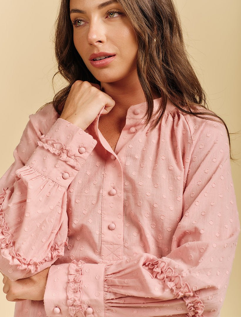 Daphne Shirt Rose - Zjoosh