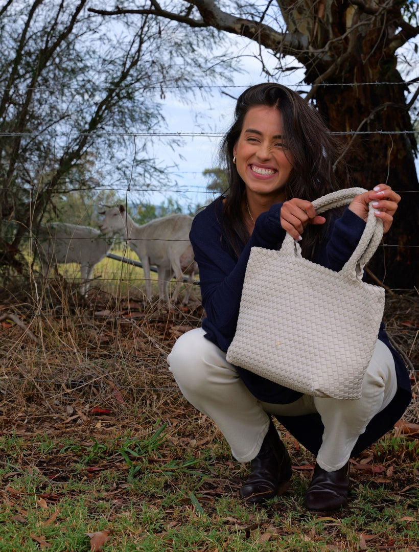 Deauville Tote Ecru - Zjoosh