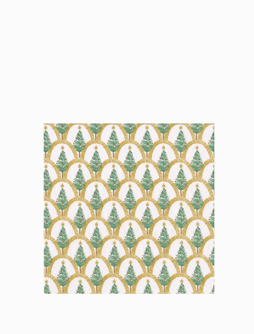 Deco Christmas Gold - Cocktail Napkins - Zjoosh