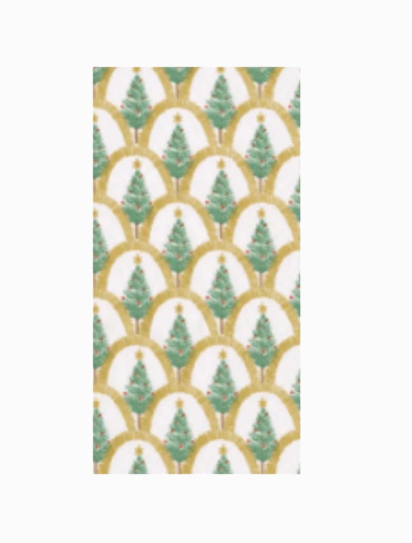 Deco Christmas Gold Guest Napkins 15pk - Zjoosh