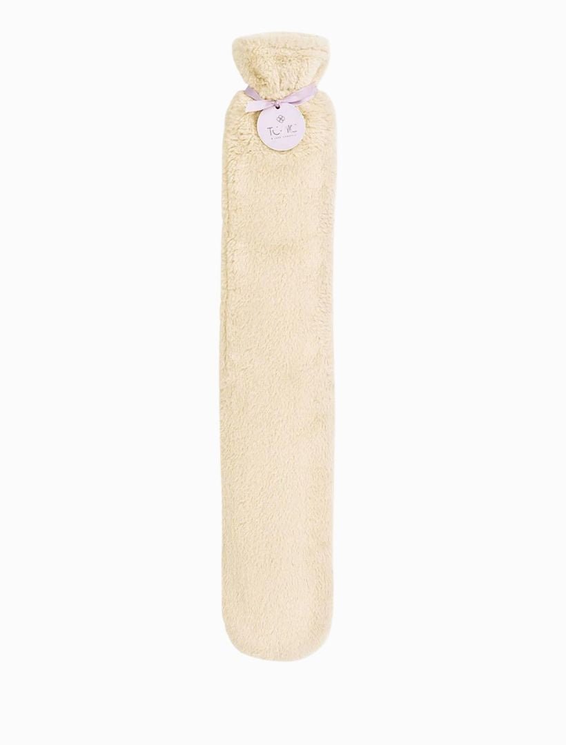 Deluxe Long Hot Water Bottle Caramel - Zjoosh