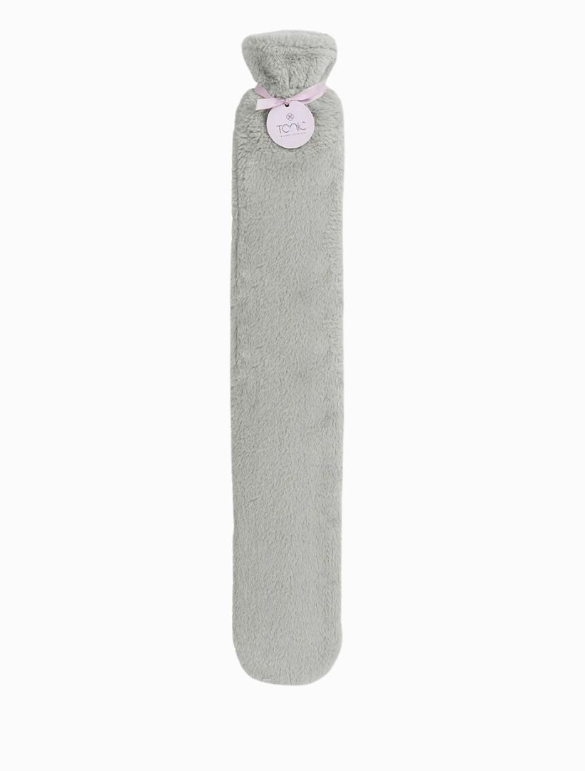 Deluxe Long Hot Water Bottle Grey - Zjoosh