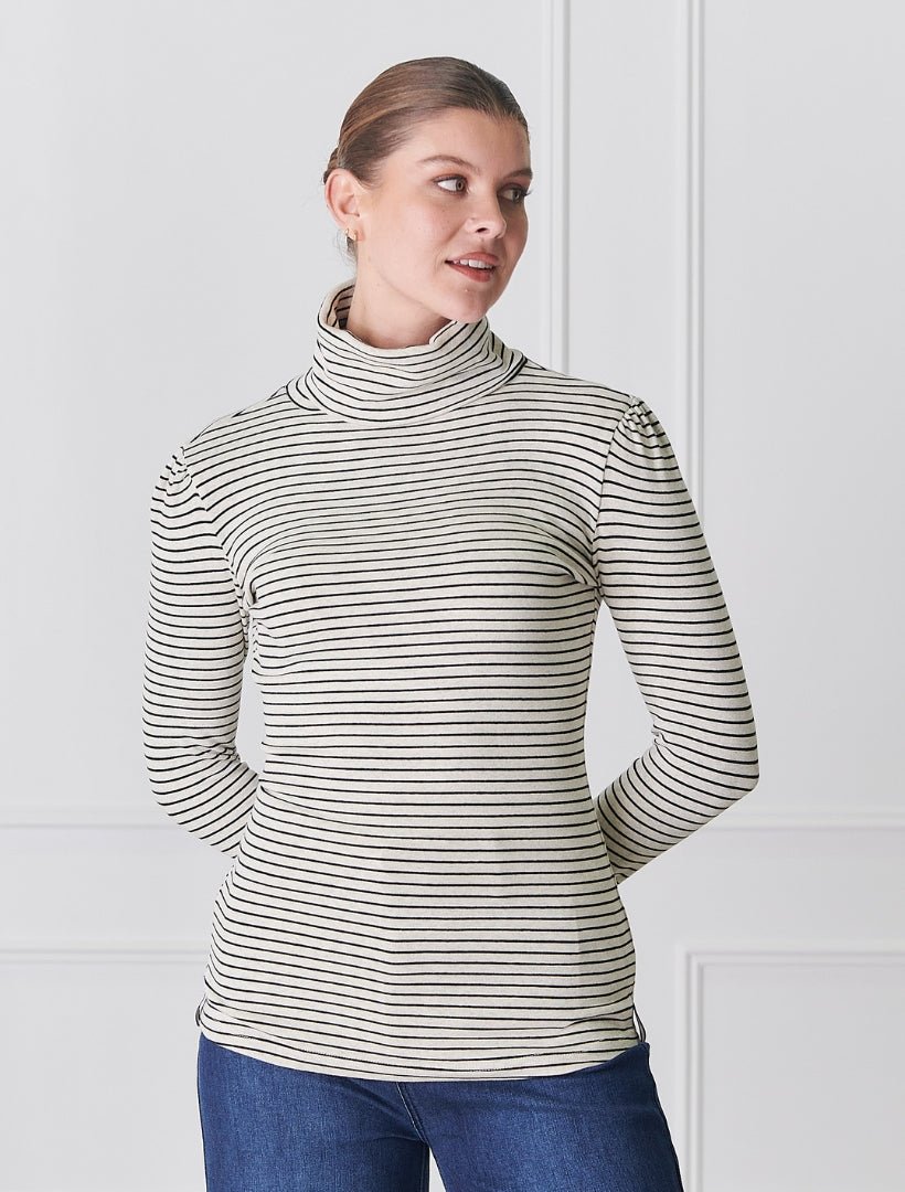 Dhalia Roll Neck Oatmeal - FINAL SALE - Zjoosh