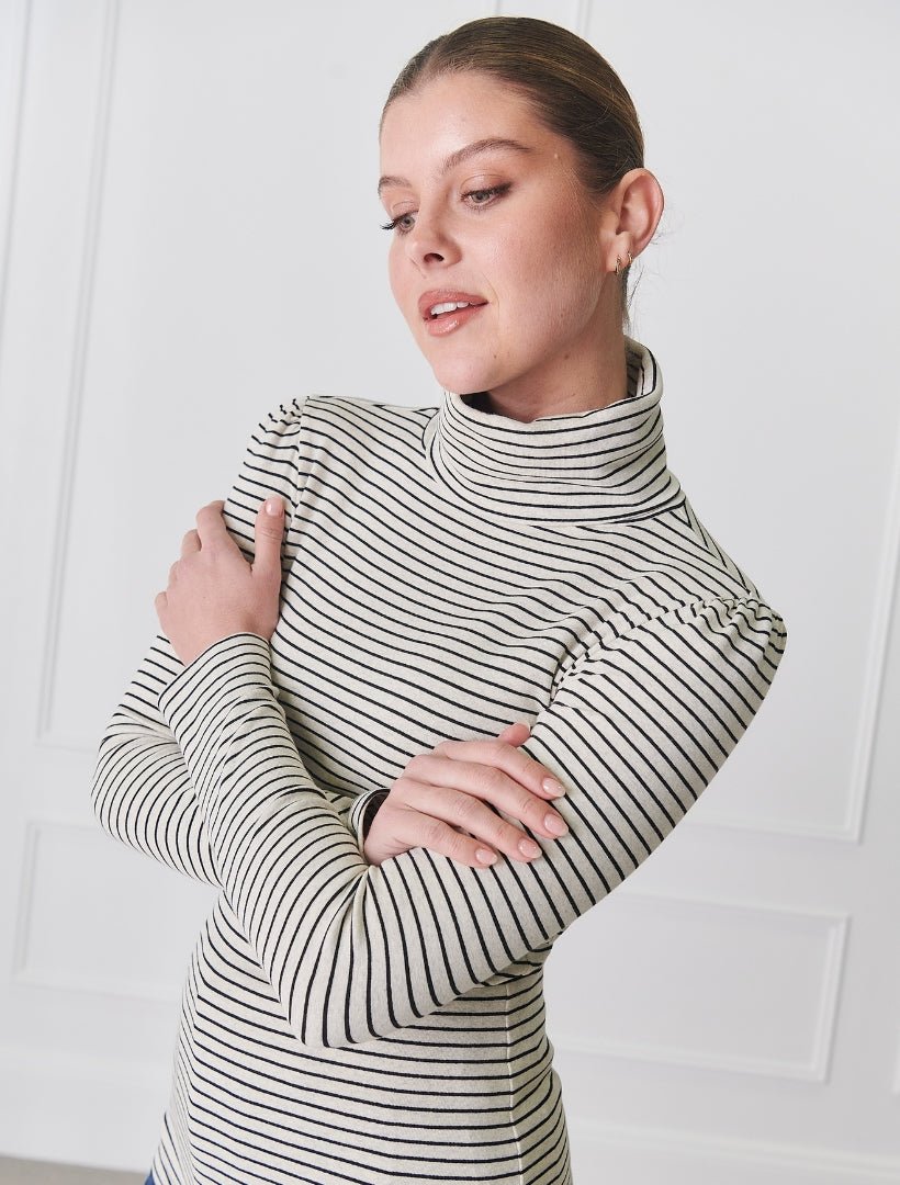 Dhalia Roll Neck Oatmeal - FINAL SALE - Zjoosh