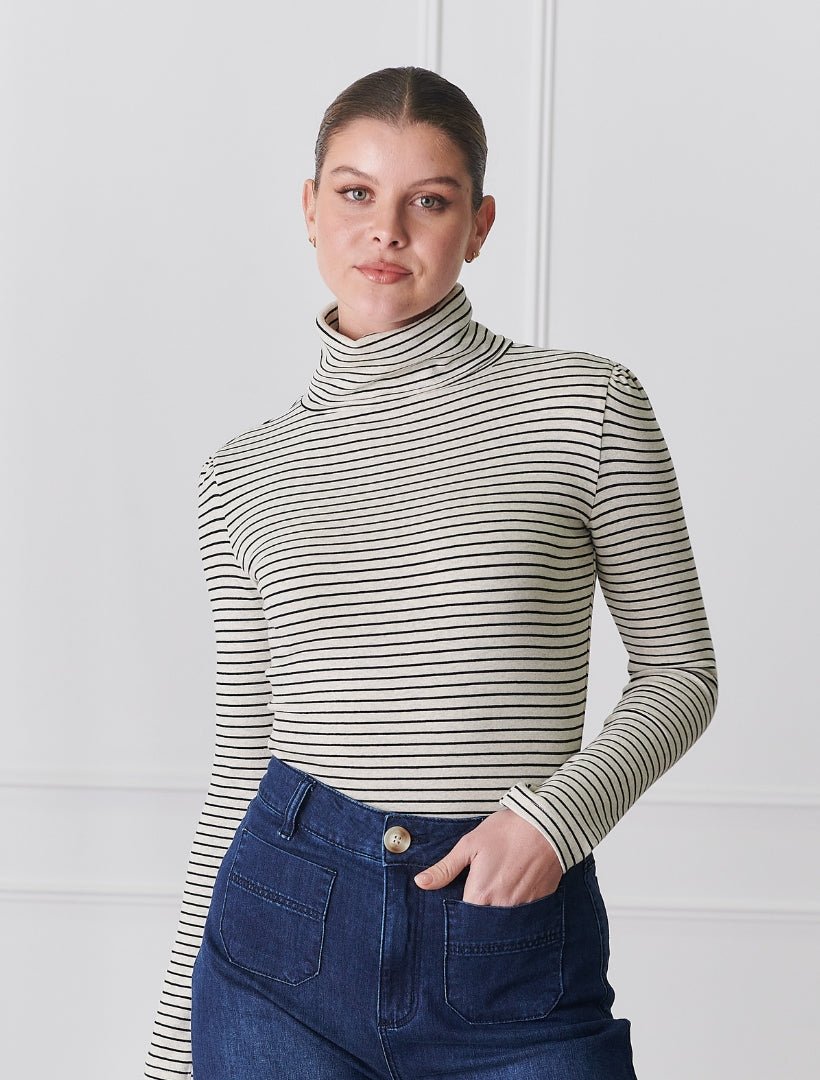 Dhalia Roll Neck Oatmeal - FINAL SALE - Zjoosh