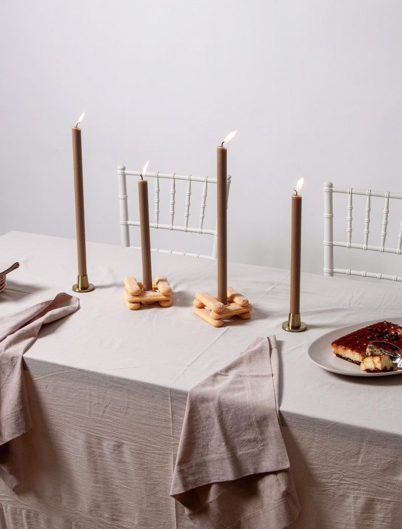 Tiramisu 30cm Dinner Candle pack of 4 Tiramisu 30cm