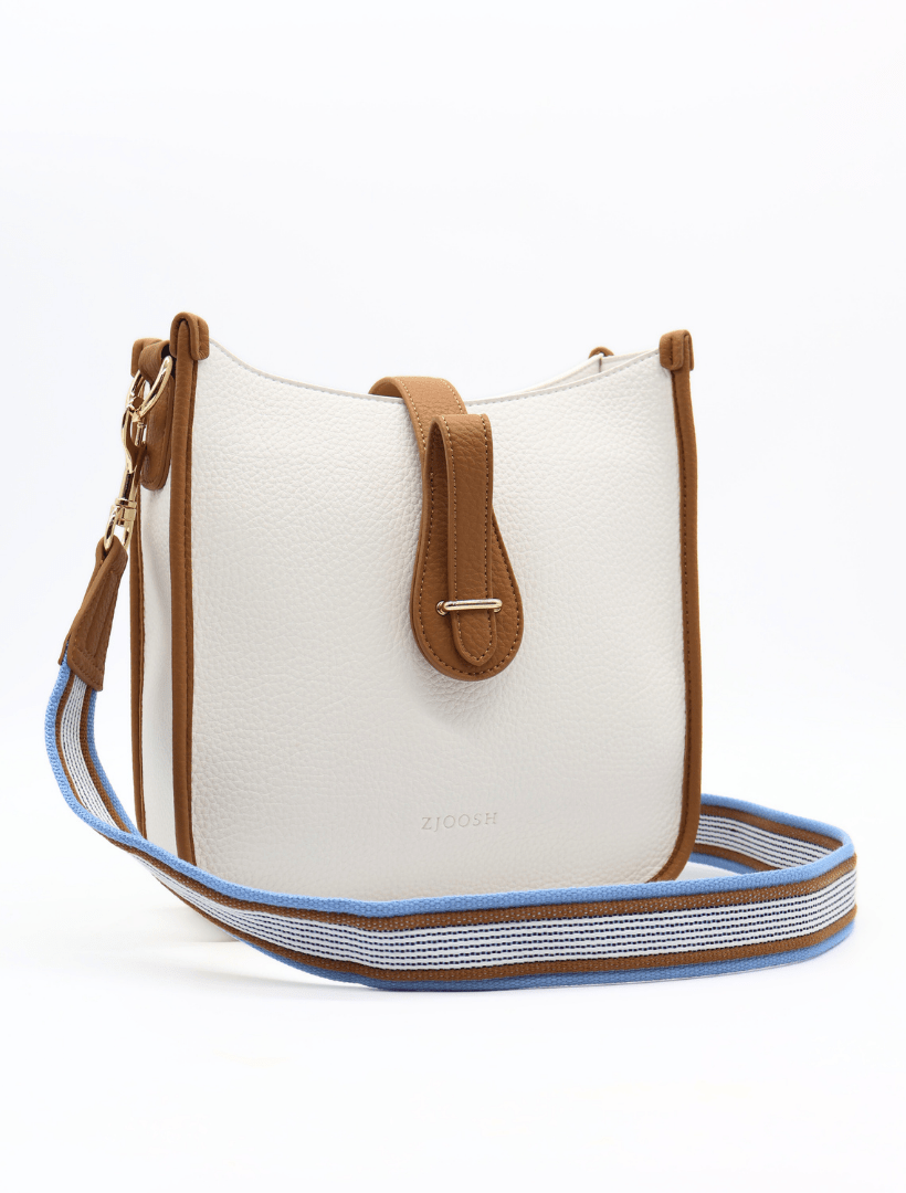 Dominic Max Bag White Tan - Zjoosh